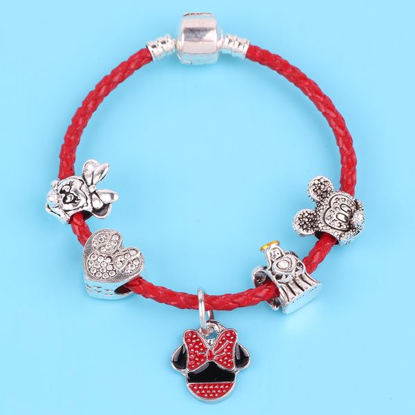 aifeili personality red leather rope pendant diy bracelet for women jewelry children qift, Black
aifeili personality red leather rope pendant diy bracelet for women jewelry children qift, Black