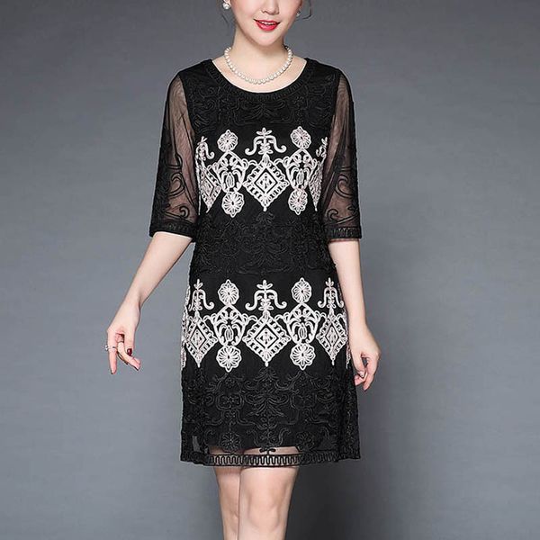 black/red embroidery dress woman china style dress o-neck plus size elegant slim lady vintage a-line chiffon female -4xl, Black;gray
black/red embroidery dress woman china style dress o-neck plus size elegant slim lady vintage a-line chiffon female -4xl, Black;gray