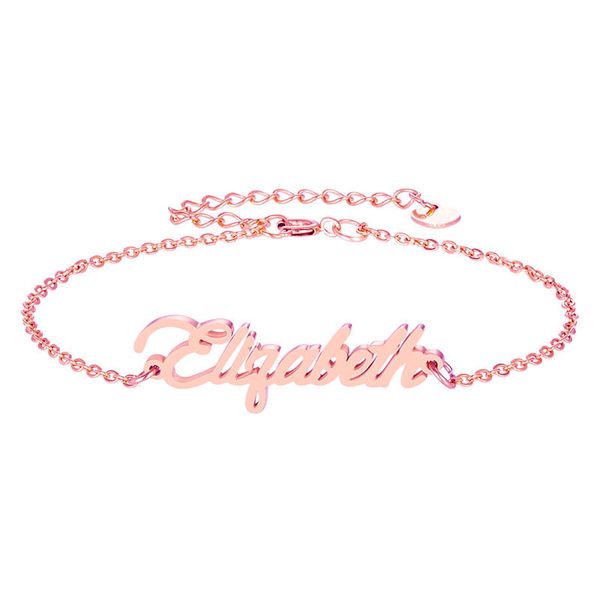 18k gold plated stainless steel bracelets letter name "elizabeth" charm bracelets for women personalized custom for valentine', Golden;silver
18k gold plated stainless steel bracelets letter name "elizabeth" charm bracelets for women personalized custom for valentine', Golden;silver