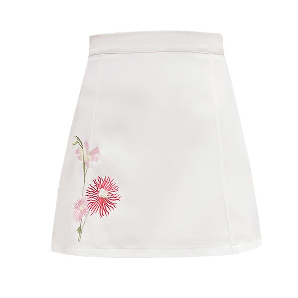 mini short skirt embroidery for women designer preppy style summer zipper closed flowers floral falda female a-linen short skirt, Black
mini short skirt embroidery for women designer preppy style summer zipper closed flowers floral falda female a-linen short skirt, Black