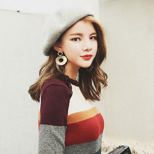 fashion beret for women girl's autumn and winter beret with a wide range of styles woollen beret, Blue;gray
fashion beret for women girl's autumn and winter beret with a wide range of styles woollen beret, Blue;gray