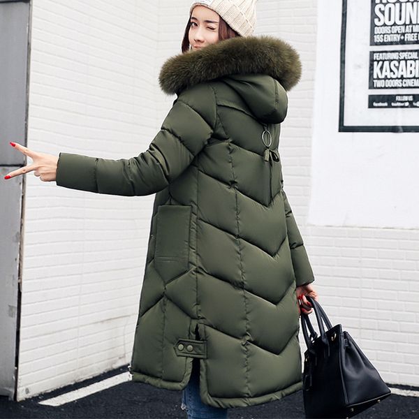 2018 winter jacket women hooded coat fur collar thick warm long jacket female plus size 3xl outerwear parka chaqueta feminino s18101504, Black
2018 winter jacket women hooded coat fur collar thick warm long jacket female plus size 3xl outerwear parka chaqueta feminino s18101504, Black