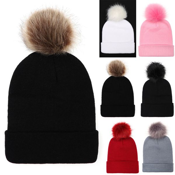2018 new women keep warm winter fur ball knitted wool beanie hemming hat cap women casual hat se25 40, Blue;gray
2018 new women keep warm winter fur ball knitted wool beanie hemming hat cap women casual hat se25 40, Blue;gray