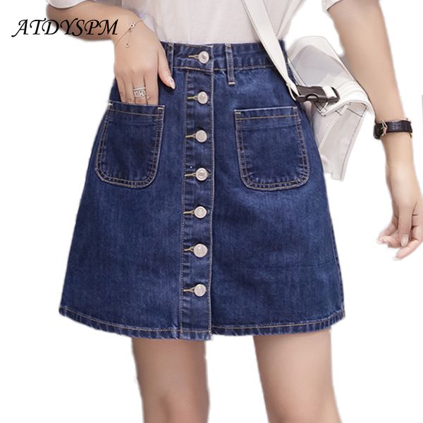 2018 new a-line mini jeans skirt women fashion ingle breast button slim waist denim skirts plus size s-5xlcasual skirts women, Black
2018 new a-line mini jeans skirt women fashion ingle breast button slim waist denim skirts plus size s-5xlcasual skirts women, Black