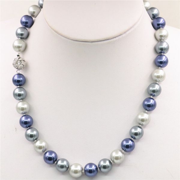 jewelry making accessory 12mm multicolour shell simulated-pearl round ball beads necklace gift women girl party 18inch wholesale, Silver
jewelry making accessory 12mm multicolour shell simulated-pearl round ball beads necklace gift women girl party 18inch wholesale, Silver