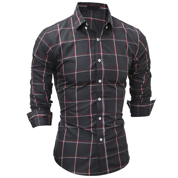 new 2018 spring autumn men's classic grid series men long sleeve shirt leisure plaid camisa hombre dress shirt mens clothing, White;black
new 2018 spring autumn men's classic grid series men long sleeve shirt leisure plaid camisa hombre dress shirt mens clothing, White;black