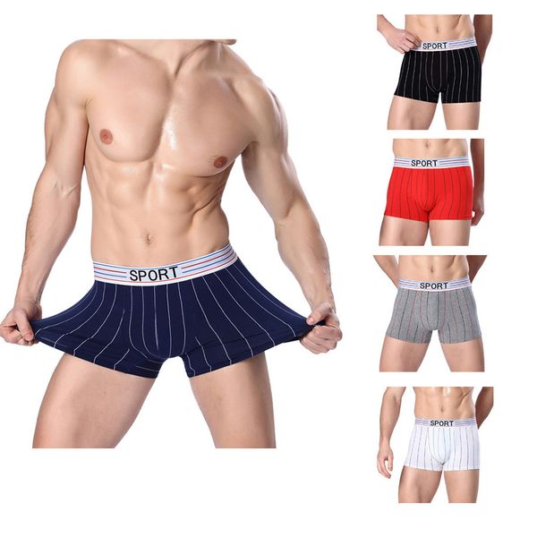 new fashion mens cotton striped underwear shorts boxers comfortable breathable underpants for men drop shipping, Black;white
new fashion mens cotton striped underwear shorts boxers comfortable breathable underpants for men drop shipping, Black;white