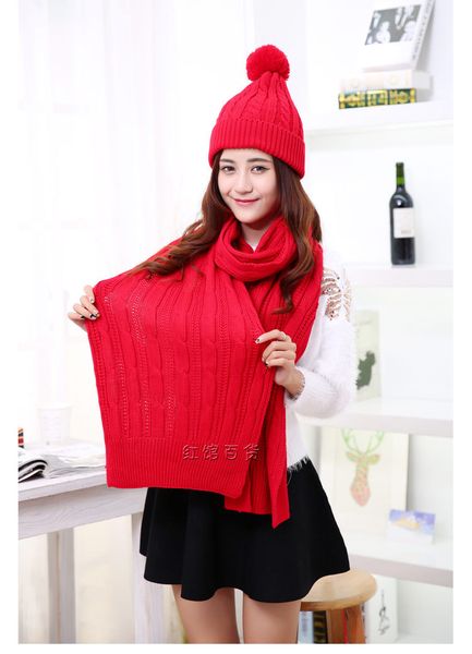 winter women warmer thicken scarf wrap hat set knitted knitting girls collars skullcaps red scarf set cap free, Blue;gray
winter women warmer thicken scarf wrap hat set knitted knitting girls collars skullcaps red scarf set cap free, Blue;gray