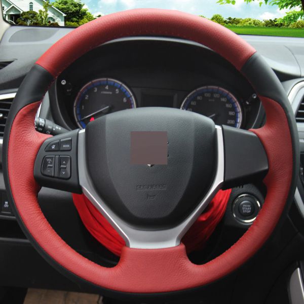 black red genuine leather diy hand-stitched steering wheel cover for suzuki celerio s-cross sx4 2013 2014 suzuki vitara xuji
black red genuine leather diy hand-stitched steering wheel cover for suzuki celerio s-cross sx4 2013 2014 suzuki vitara xuji