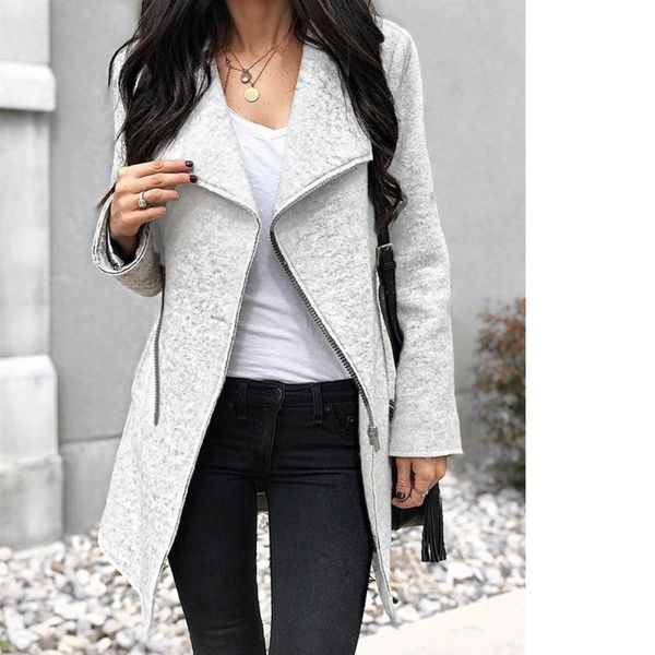 winter zipper irregular woolen loose coat women long sleeve casual outerwear harajuku cardigan fashion jacket ey*, Black
winter zipper irregular woolen loose coat women long sleeve casual outerwear harajuku cardigan fashion jacket ey*, Black