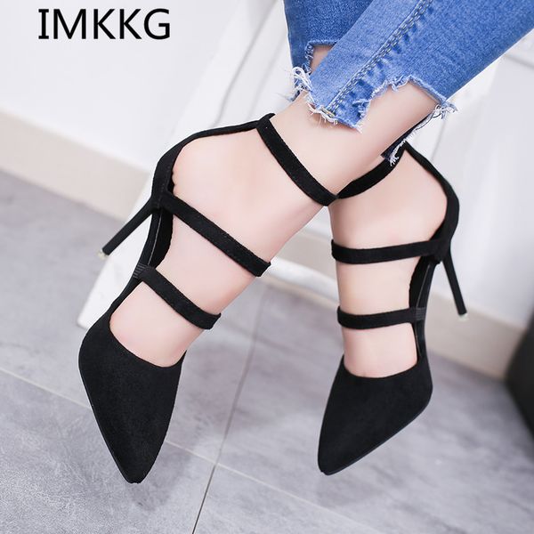imkkg 2017 elegant women pumps high heels pointed toe women sandals soft women shoes for lady high heel shoes s255, Black
imkkg 2017 elegant women pumps high heels pointed toe women sandals soft women shoes for lady high heel shoes s255, Black