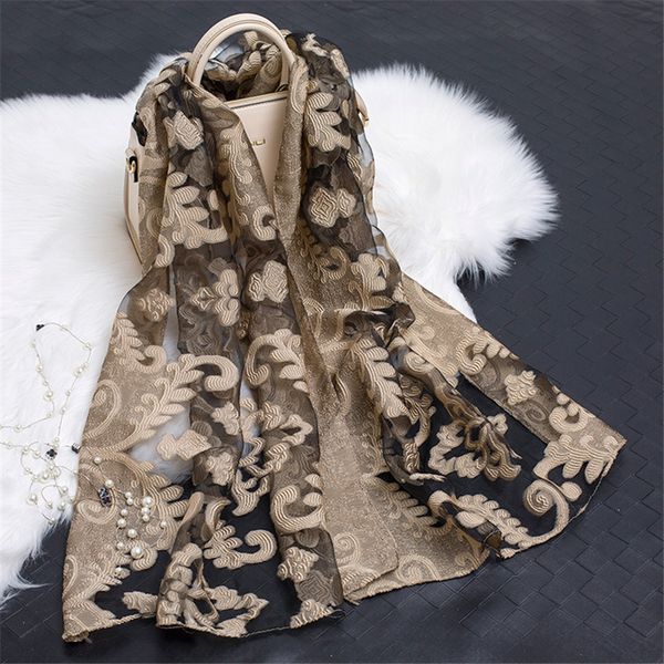 women's luxury plain embroider floral organza scarves chiffon soft muffler sunscreen wrap, Blue;gray
women's luxury plain embroider floral organza scarves chiffon soft muffler sunscreen wrap, Blue;gray