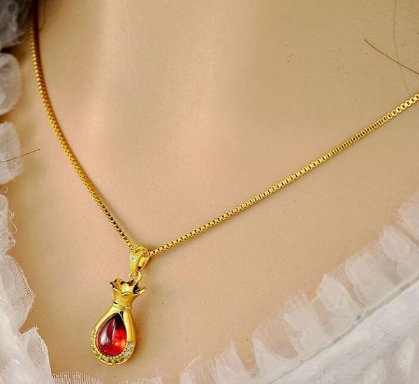 fast fine jewelry ruby moneybag gold necklace wedding anniversary gold necklace 18k gold filled necklace, Silver
fast fine jewelry ruby moneybag gold necklace wedding anniversary gold necklace 18k gold filled necklace, Silver