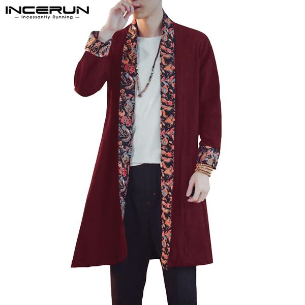 fashion 2019 incerun autumn cardigan men thin coat long sleeve open stitch chinese style jacket loose fit floral outwear hombre, Tan;black
fashion 2019 incerun autumn cardigan men thin coat long sleeve open stitch chinese style jacket loose fit floral outwear hombre, Tan;black