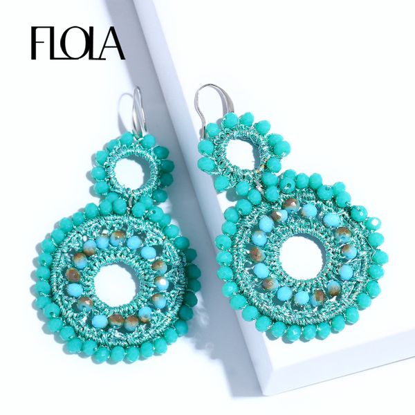flola 11.11 handmade earrings beads for woman boho beaded drop earring vintage big earrings pendientes mujer moda ersm93, Silver
flola 11.11 handmade earrings beads for woman boho beaded drop earring vintage big earrings pendientes mujer moda ersm93, Silver