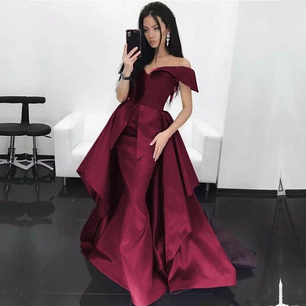 glamorous mermaid celebrity prom dress with overskirt off shoulder v-neck sleeveless party gowns elegant sweep train evening dresses, Black
glamorous mermaid celebrity prom dress with overskirt off shoulder v-neck sleeveless party gowns elegant sweep train evening dresses, Black