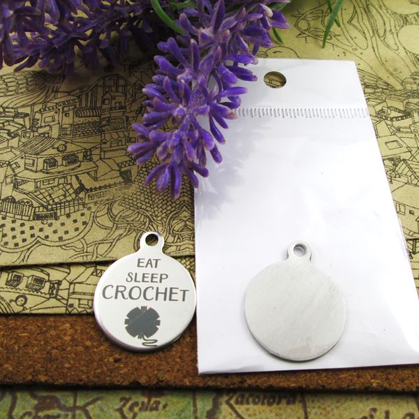 40pcs--"eat sleep crochet"stainless steel charms more style for choosing diy charms pendants for necklace, Bronze;silver
40pcs--"eat sleep crochet"stainless steel charms more style for choosing diy charms pendants for necklace, Bronze;silver
