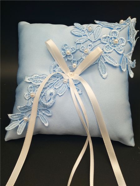 wedding ring pillow with ribbons blue lace wedding ring holder marriage ring cushion bearer 15x15cm wedding party decoration a002
wedding ring pillow with ribbons blue lace wedding ring holder marriage ring cushion bearer 15x15cm wedding party decoration a002