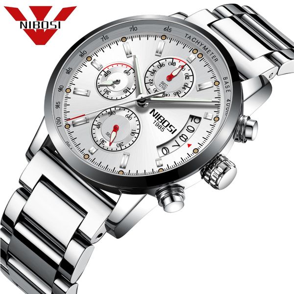 nibosi quartz wrist watch famous men clock waterproof relogio masculino luminous watch 2018 new stainless steel watches, Slivery;brown 
nibosi quartz wrist watch famous men clock waterproof relogio masculino luminous watch 2018 new stainless steel watches, Slivery;brown