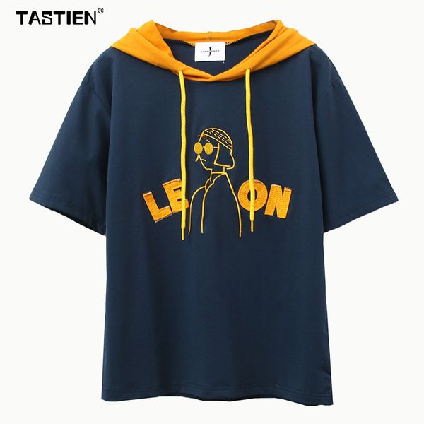 2018 new fashion spring summer women cotton hoodies shirt leon printed style short sleeve hood shirt for girls sweat, Black
2018 new fashion spring summer women cotton hoodies shirt leon printed style short sleeve hood shirt for girls sweat, Black