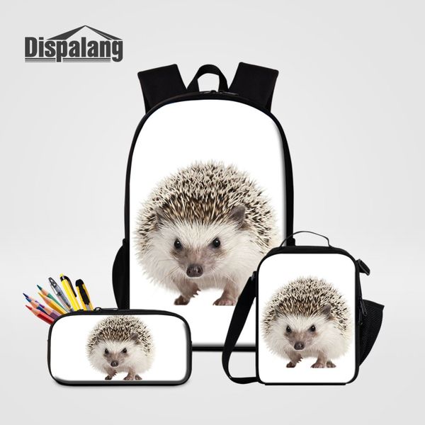 dispalang cute hedgehog school backpack lunch box pencil case 3 pcs set for students children animal bagpack women shoulder bags
dispalang cute hedgehog school backpack lunch box pencil case 3 pcs set for students children animal bagpack women shoulder bags