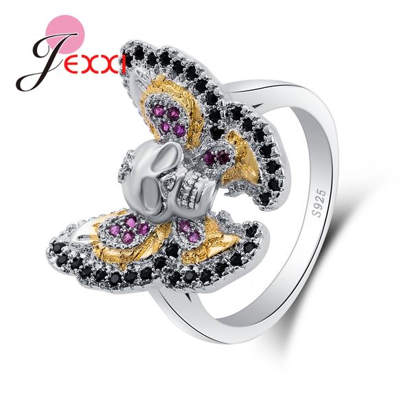 jexxi 925 sterling sier punk styles skull butterflies finger rings with crystals for women party jewelry gift, Golden;silver
jexxi 925 sterling sier punk styles skull butterflies finger rings with crystals for women party jewelry gift, Golden;silver