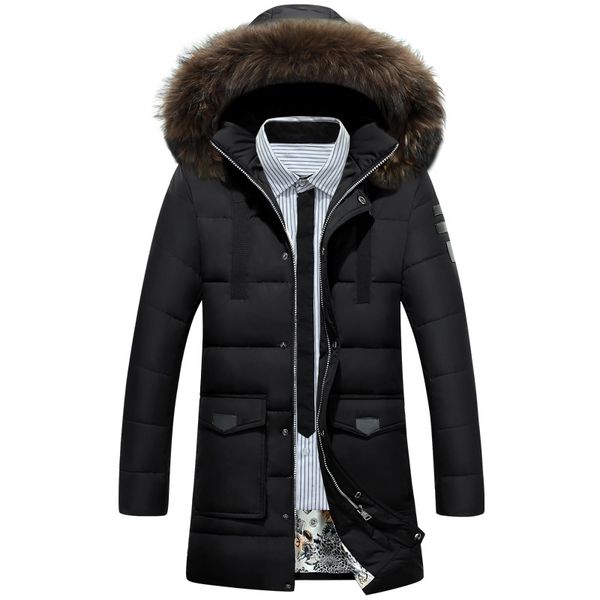 2018 new down parka men winter jacket men's hooded down coat thick long coat for male fur collar plus size 3xl, Black
2018 new down parka men winter jacket men's hooded down coat thick long coat for male fur collar plus size 3xl, Black