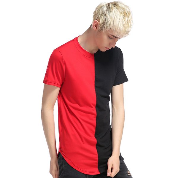 mens hip hop high street tshirts colors patchwork longline curved tees o-neck summer clothing for male young, White;black
mens hip hop high street tshirts colors patchwork longline curved tees o-neck summer clothing for male young, White;black