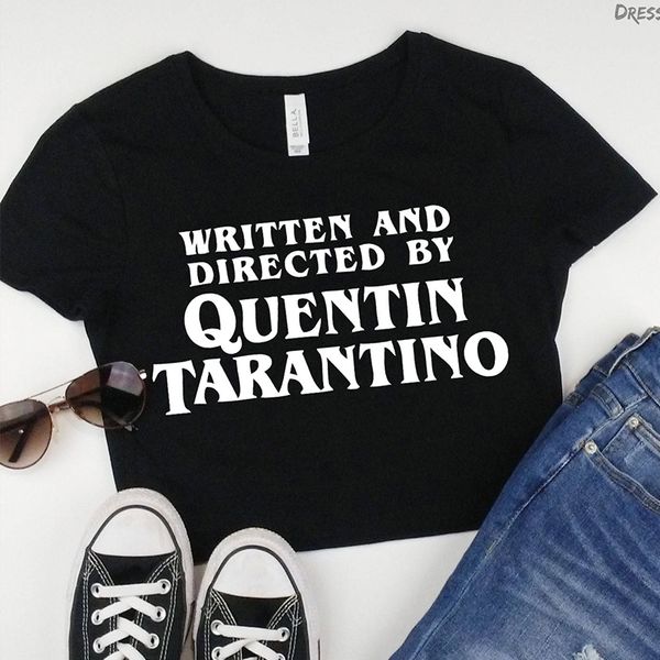 quentin tarantino women crop t-shirts women short sleeve causal letter printed 2018 summer cool fashion tees summer, White
quentin tarantino women crop t-shirts women short sleeve causal letter printed 2018 summer cool fashion tees summer, White