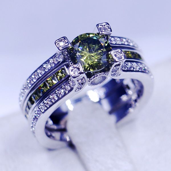 vintage jewelry wedding band rings for women men 3ct olive 5a zircon cz 925 sterling silver birthstone female ring bridal set, Slivery;golden
vintage jewelry wedding band rings for women men 3ct olive 5a zircon cz 925 sterling silver birthstone female ring bridal set, Slivery;golden