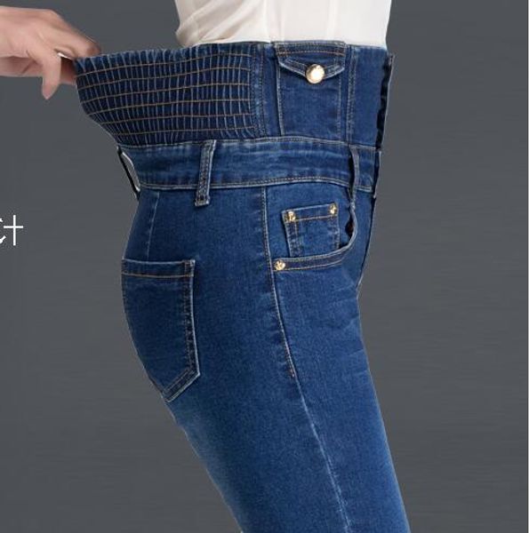 high waist pencil jeans women jeans denim long trouser autumn tighten elastic corset, Blue
high waist pencil jeans women jeans denim long trouser autumn tighten elastic corset, Blue