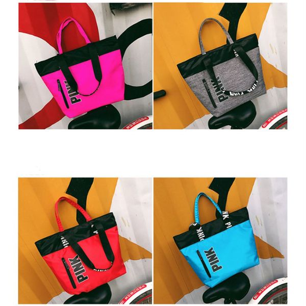 Wholesale 4 Colors Pink Handbags Shoulder Bags Higt Quality Women Designer Bags Large Capacity Travel Striped Waterproof Beach Fashion Bag
Wholesale 4 Colors Pink Handbags Shoulder Bags Higt Quality Women Designer Bags Large Capacity Travel Striped Waterproof Beach Fashion Bag