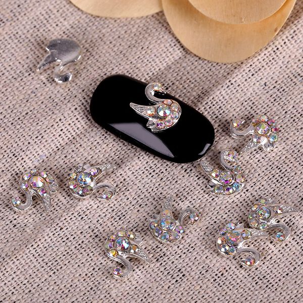 10pcs glier colorful alloy swan nail art with rhinestones, rhinestones for nails,nail tools tn925, Silver;gold
10pcs glier colorful alloy swan nail art with rhinestones, rhinestones for nails,nail tools tn925, Silver;gold