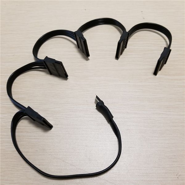 Wholesale 100pcs/lot 4Pin FDD Male to 5-Port 15Pin SATA Female Adapter Converter Hard Drive Splitter Power Cable Cord 18AWG
Wholesale 100pcs/lot 4Pin FDD Male to 5-Port 15Pin SATA Female Adapter Converter Hard Drive Splitter Power Cable Cord 18AWG