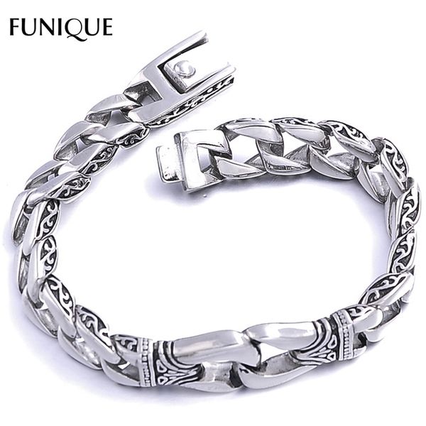 funique bracelet stainless steel gothic punk men polished printed bangle bracelet antique silver color men dropshipping, Black
funique bracelet stainless steel gothic punk men polished printed bangle bracelet antique silver color men dropshipping, Black