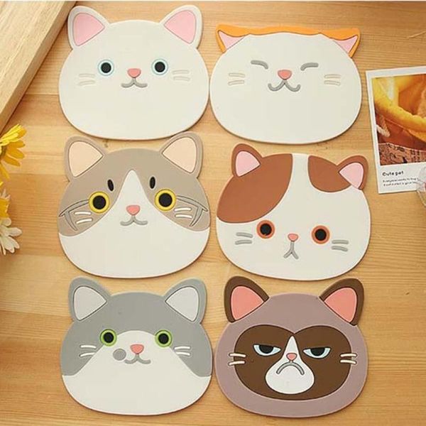 силиконовые чашки коврик коврик милый мультфильм кошка кофейный напиток чашка столовых напитков горшок кастрюли держатель колодки кухонные п
силиконовые чашки коврик коврик милый мультфильм кошка кофейный напиток чашка столовых напитков горшок кастрюли держатель колодки кухонные п