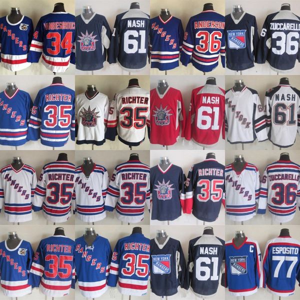 New York Rangers Jersey 36 Mats Zuccarello 61 Rick Nash 77 Phil Esposito 35 Mike Richter 34 John Vanbiesbrouck Hockey Jerseys
New York Rangers Jersey 36 Mats Zuccarello 61 Rick Nash 77 Phil Esposito 35 Mike Richter 34 John Vanbiesbrouck Hockey Jerseys