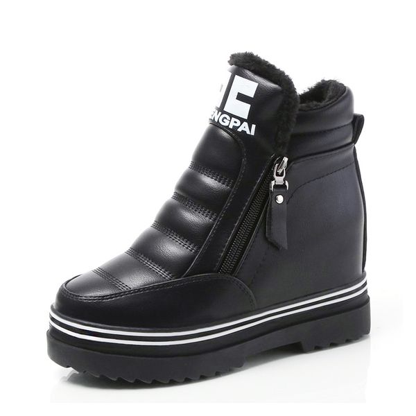 women ankle boots plush fur keep warm winter boots zipper pu leather female shoes comfortable for women shoes, Black
women ankle boots plush fur keep warm winter boots zipper pu leather female shoes comfortable for women shoes, Black