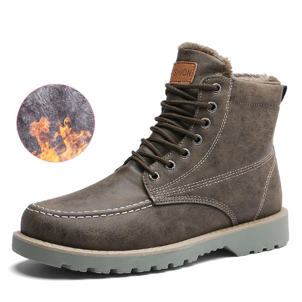 vintage men boots lace-up winter leather martin boots men waterproof work tooling safety ankle boots casual shoes botas, Black
vintage men boots lace-up winter leather martin boots men waterproof work tooling safety ankle boots casual shoes botas, Black