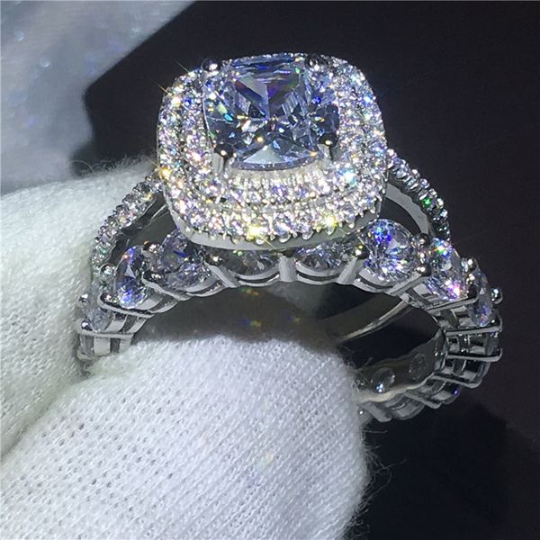 choucong trendy ring set round diamond 925 sterling silver engagement wedding band rings for women bridal jewelry, Slivery;golden
choucong trendy ring set round diamond 925 sterling silver engagement wedding band rings for women bridal jewelry, Slivery;golden
