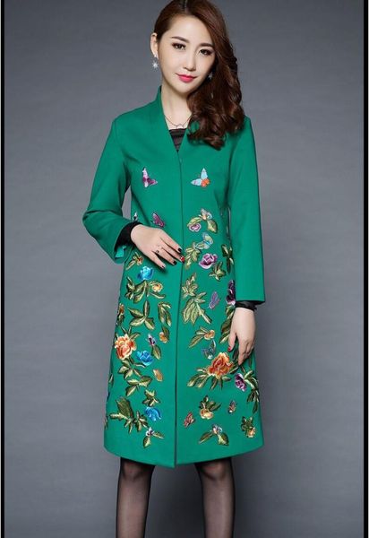 new design fashion women's coat chinese style long wool overcoat warm ourterwear flower butterfly embroidery trecnch coat 4xl, Tan;black
new design fashion women's coat chinese style long wool overcoat warm ourterwear flower butterfly embroidery trecnch coat 4xl, Tan;black