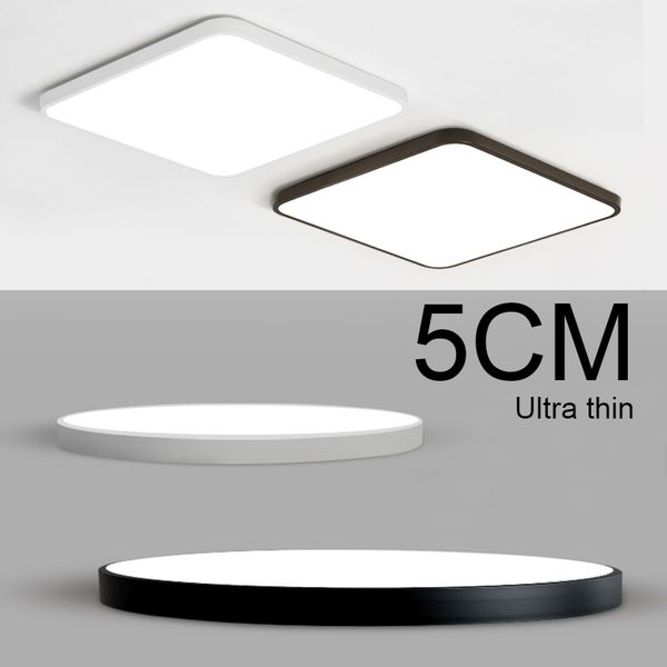 Modern Ultra-thin LED Ceiling Lamps Iron Square Round Black/white Ceiling Lights for Living Room Bedroom Indoor Lighting 5cm
Modern Ultra-thin LED Ceiling Lamps Iron Square Round Black/white Ceiling Lights for Living Room Bedroom Indoor Lighting 5cm