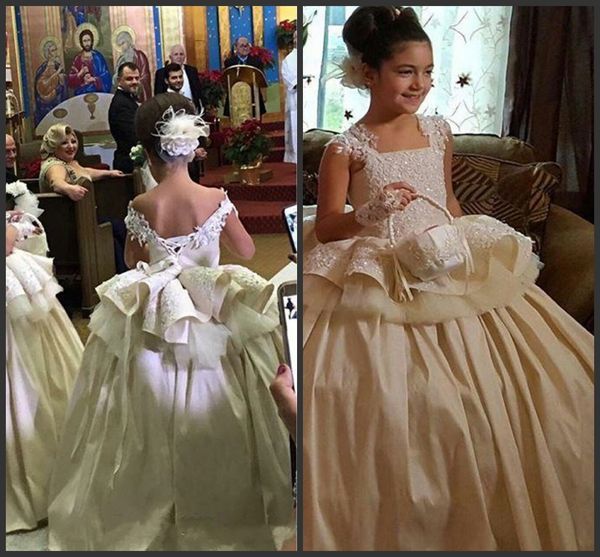pageant dresses kids formal wear square lace appliques peplum flower girls dresses for weddings party birthday formal wear communion dress, White;red
pageant dresses kids formal wear square lace appliques peplum flower girls dresses for weddings party birthday formal wear communion dress, White;red