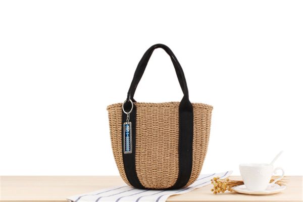 customized retail 3d portable bucket woven bag handcuffs black ribbon straw bag summer vacation p beach bag
customized retail 3d portable bucket woven bag handcuffs black ribbon straw bag summer vacation p beach bag