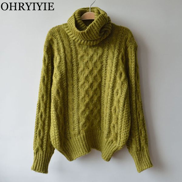 ohryiyie thick warm turtleneck pullover women knitted sweater loose solid color sweaters and pullovers female jumper winter, White;black
ohryiyie thick warm turtleneck pullover women knitted sweater loose solid color sweaters and pullovers female jumper winter, White;black