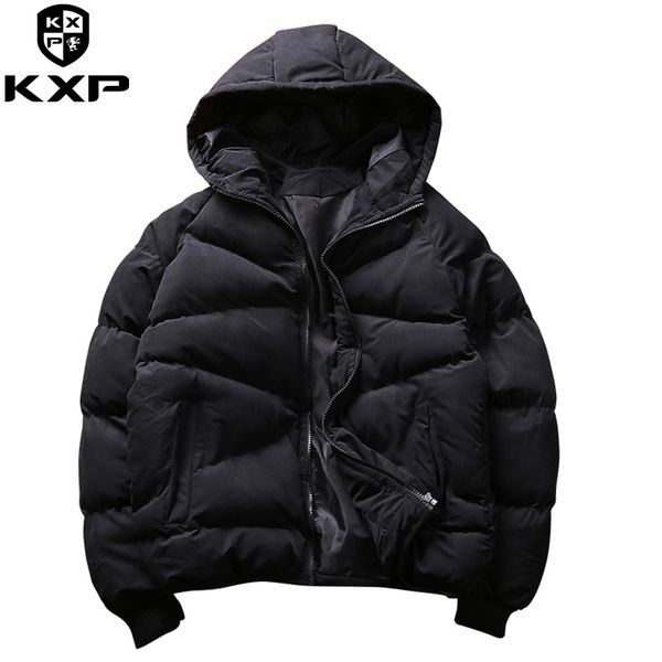 kxp college male coat winter stand collar outerwear men zipper casual parka, Black
kxp college male coat winter stand collar outerwear men zipper casual parka, Black