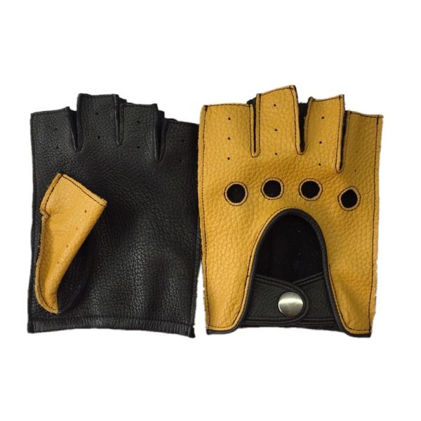 spring men genuine leather gloves driving unlined 100% goatskin male half finger gloves fingerless gym fitness, Blue;gray
spring men genuine leather gloves driving unlined 100% goatskin male half finger gloves fingerless gym fitness, Blue;gray