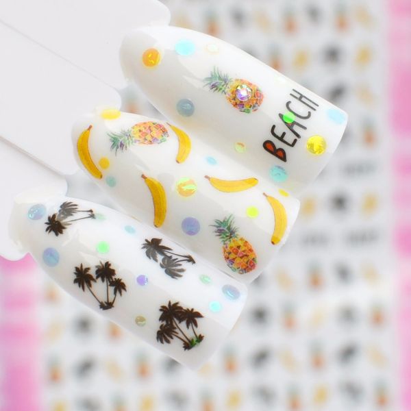 zko 3d nail stickers decal banana/leaf flower patterns adheisve transfer tips manicure nail art decoration, Black
zko 3d nail stickers decal banana/leaf flower patterns adheisve transfer tips manicure nail art decoration, Black
