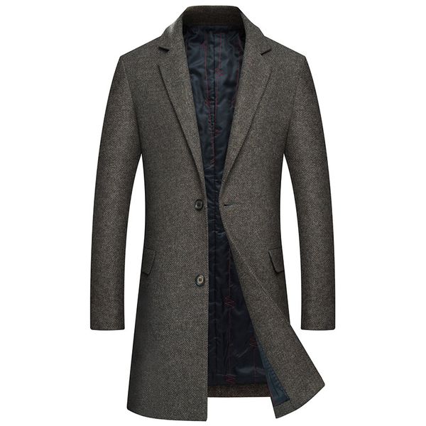 brand winter woolen coat men casual slim man coat jacket wool blend warm thick long overcoat men large size cappotti uomo, Black
brand winter woolen coat men casual slim man coat jacket wool blend warm thick long overcoat men large size cappotti uomo, Black