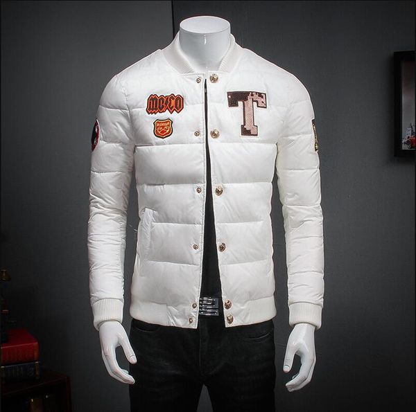 2019 winter mens designer jackets collar down jacket korean slim 90% white duck down warm embroidery luxury jacket plus size m-5xl, Black;brown
2019 winter mens designer jackets collar down jacket korean slim 90% white duck down warm embroidery luxury jacket plus size m-5xl, Black;brown